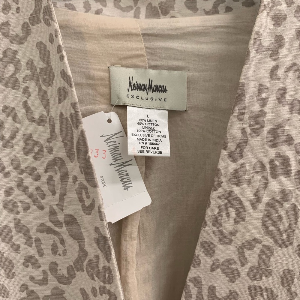 Neiman Marcus linen blazer, size L